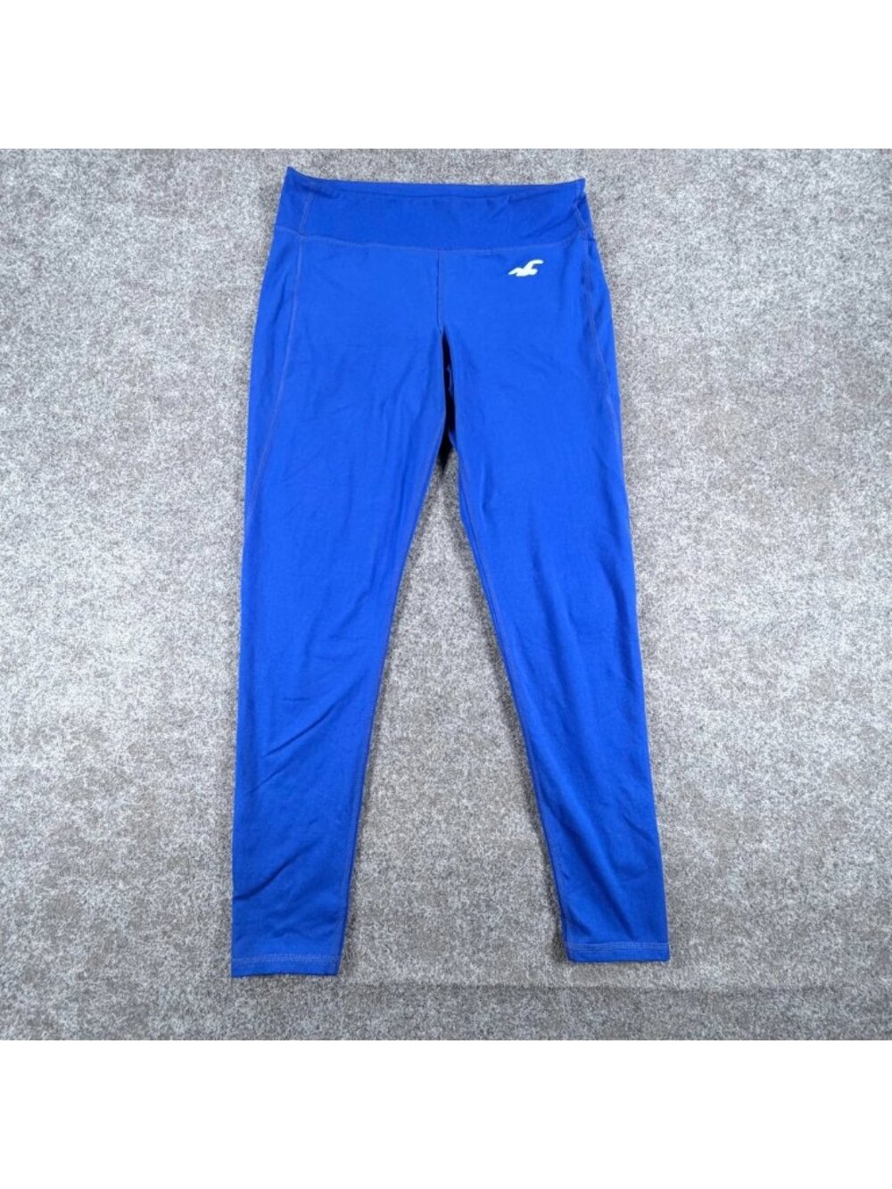 Hollister Sports Ankle Leggings‎ Womens L Royal Blue Gym Yoga Mid-Rise Athletic